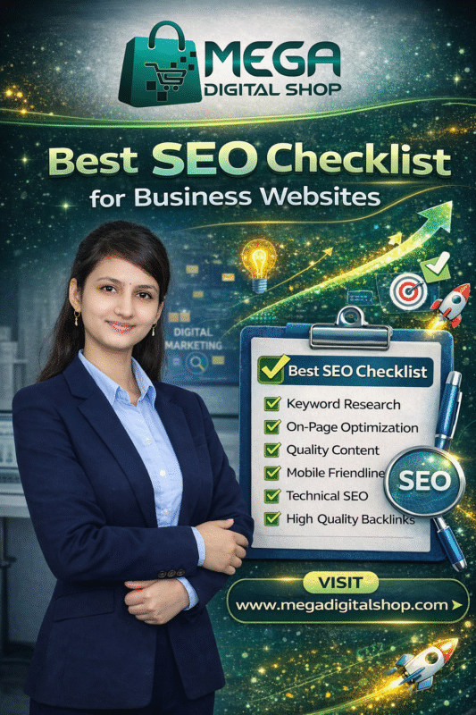 Best SEO checklist for business websites to improve Google ranking, traffic and online visibility