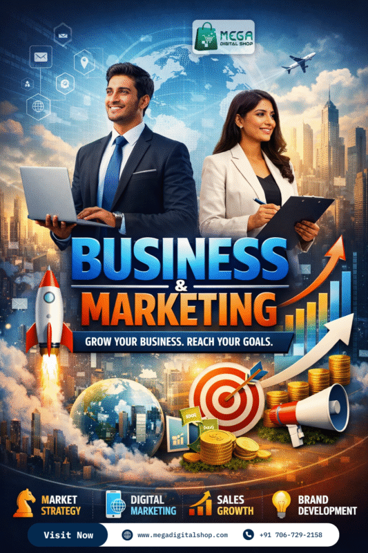 Business and Marketing assets for branding, advertising, lead generation and business growth by Mega Digital Shop