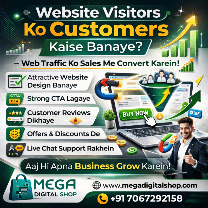 Website visitors ko customers me convert karne ke liye conversion optimization Hindi guide
