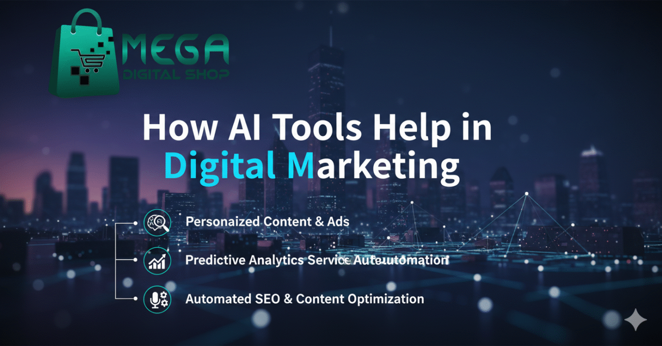 AI marketing analytics dashboard showing customer data insights and performance metrics