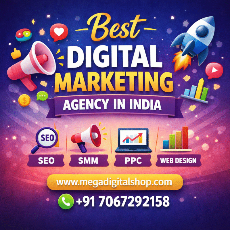 Best digital marketing agency in India providing SEO, social media marketing, PPC and website development services